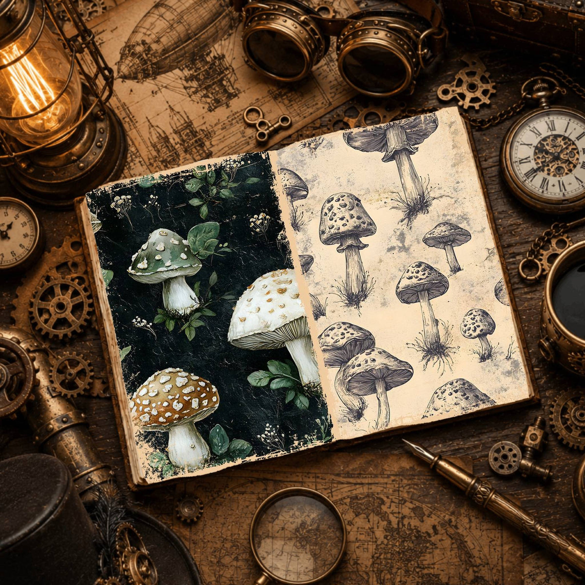 Mushroom Digital Papers