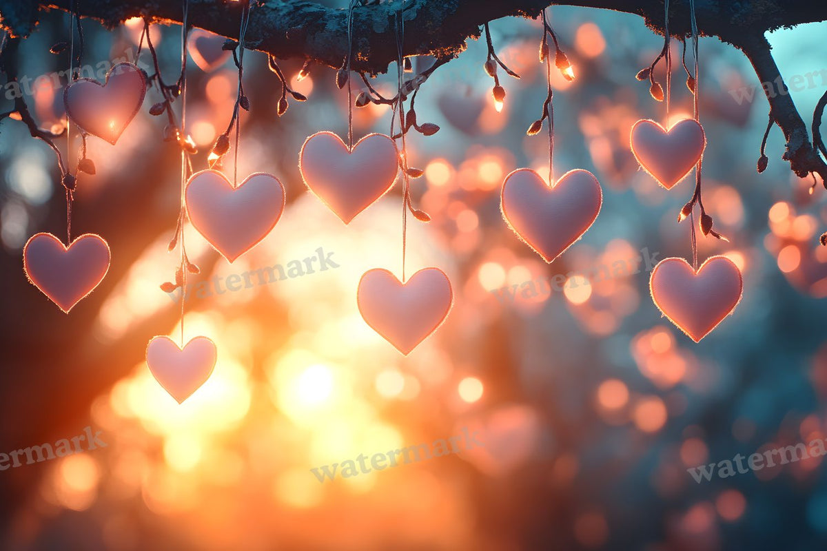 Valentine digital photo backdrop for photo editing, preview 32