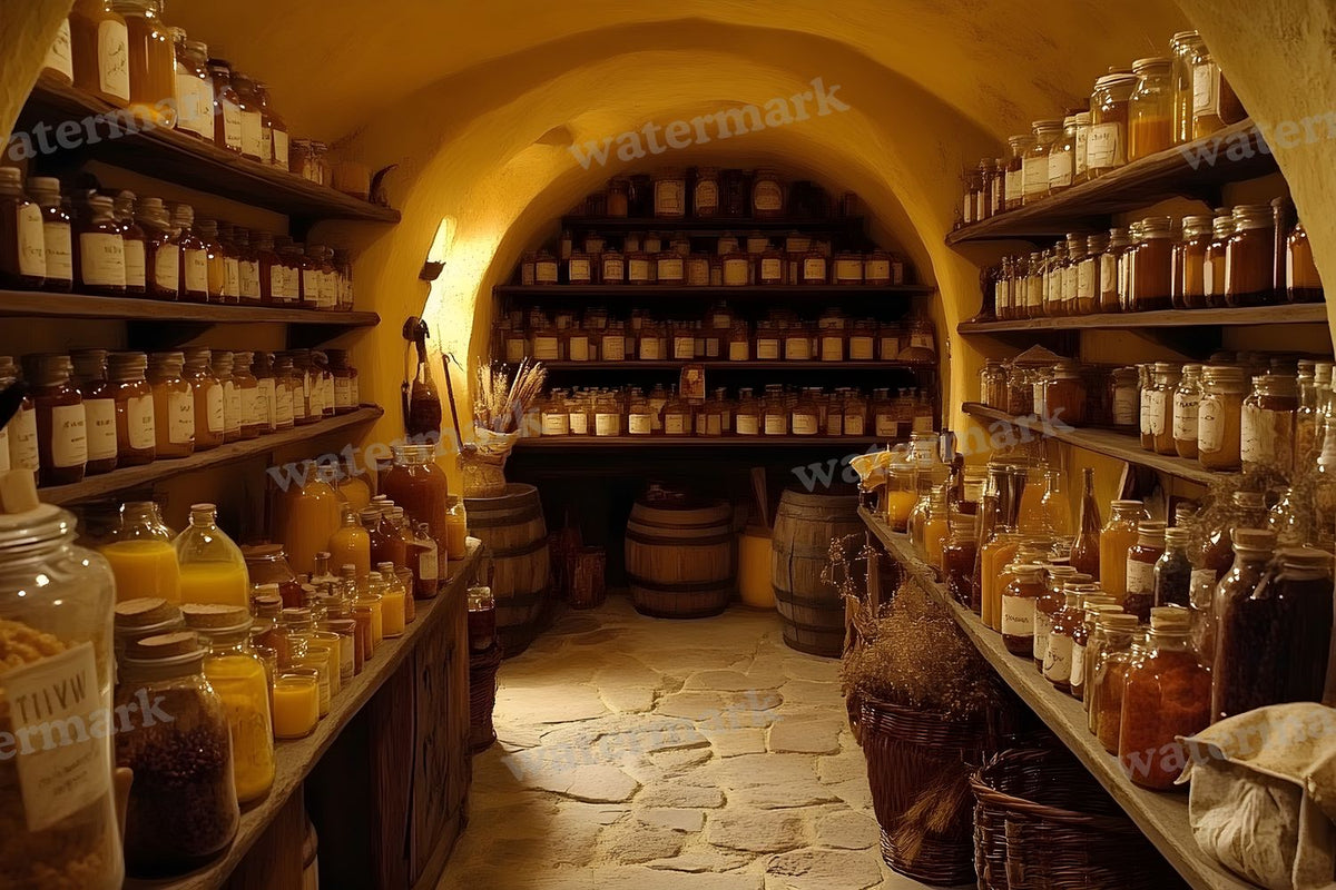Witch Apothecary Scene Backdrop Images