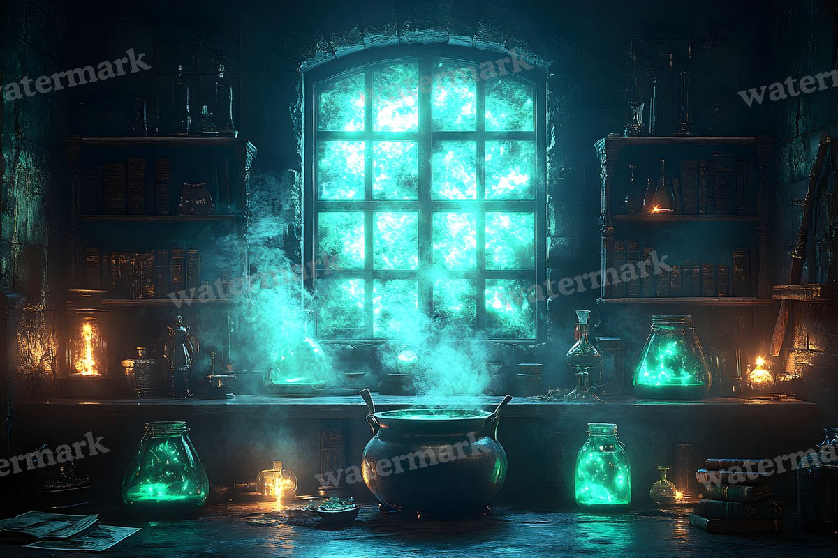 Witch Potion Room Backdrop Images