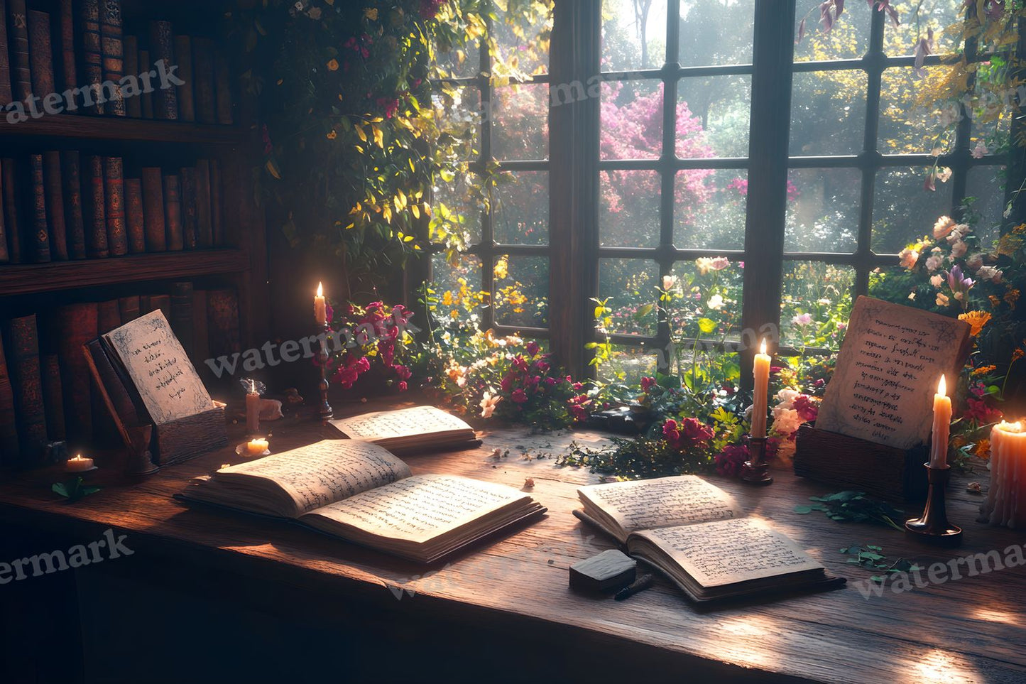 Witch’Study Desk Backdrop Images