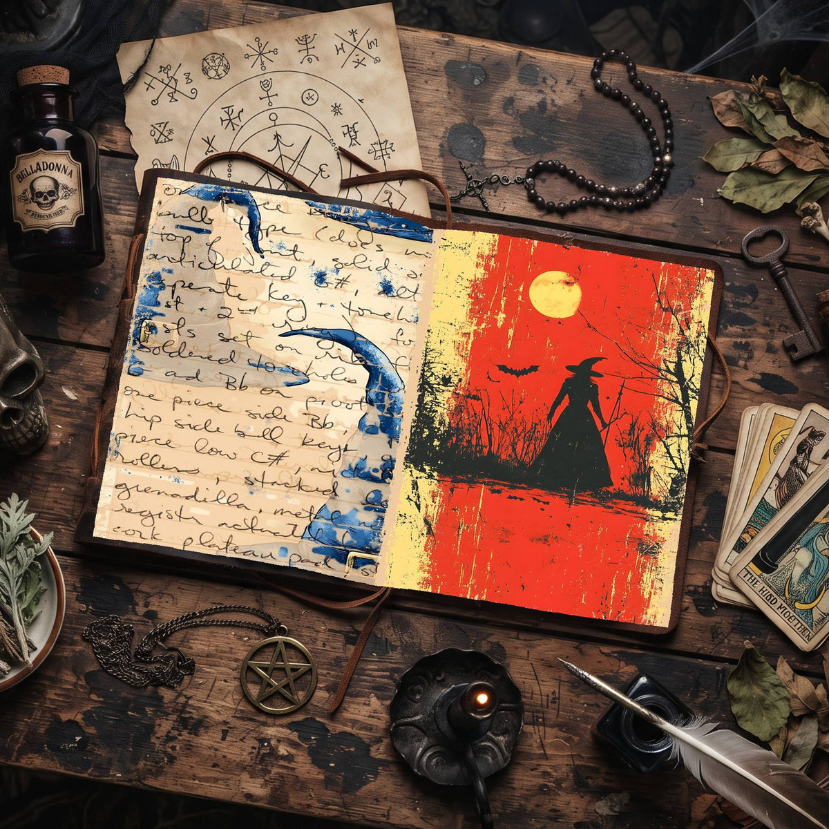 Witch printable junk journal paper, page preview 33