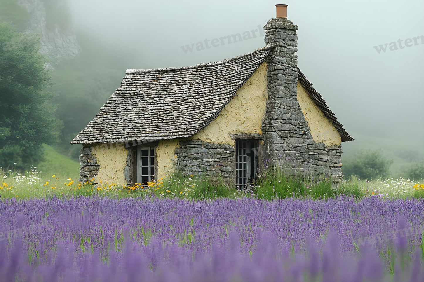 Witchs Hut Backdrop Images