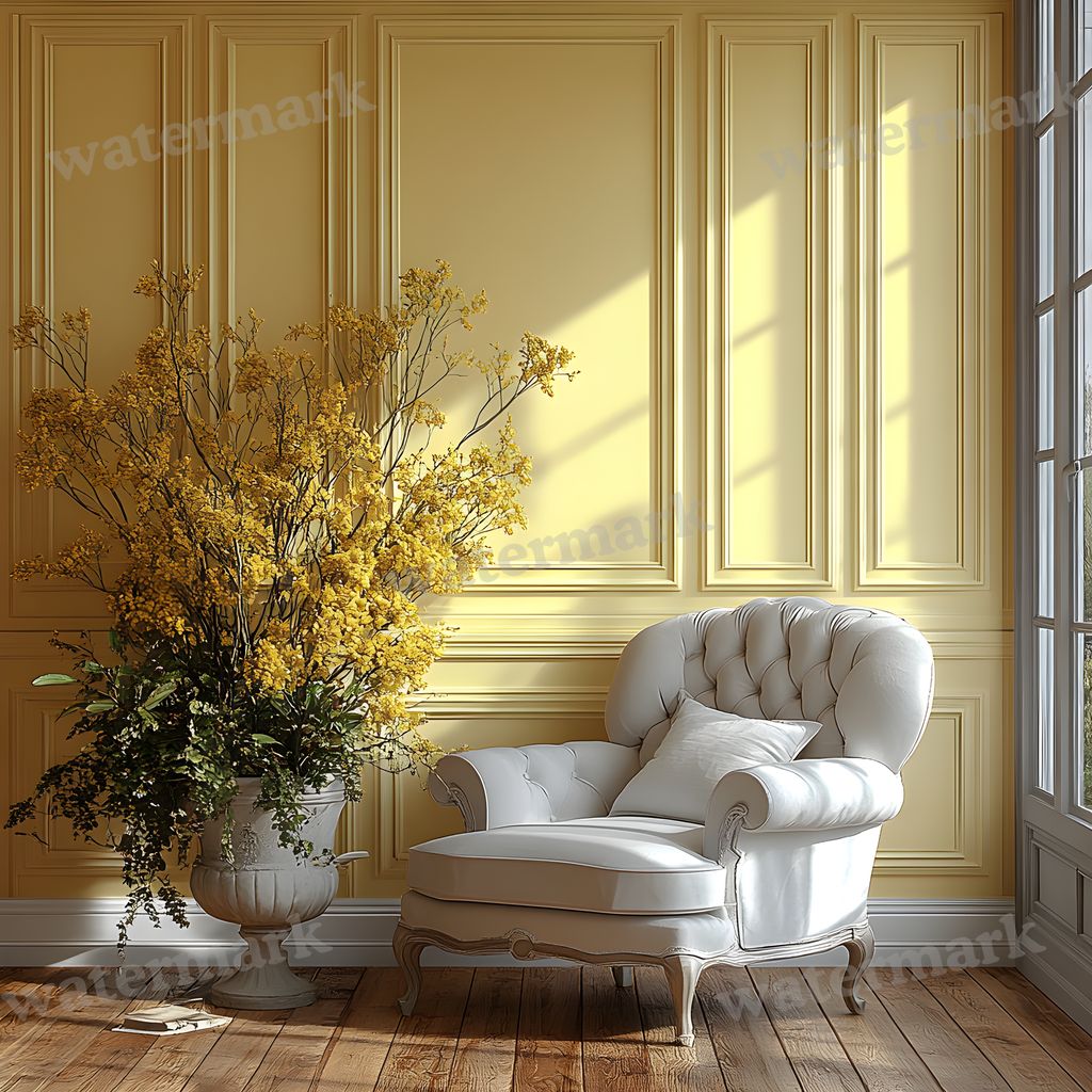 Yellow Pastel Room Backdrop Images