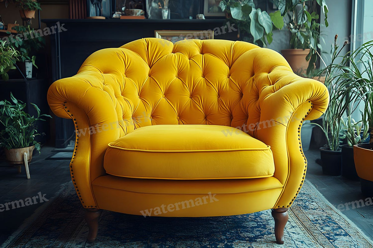 Yellow Vintage Room Backdrop Images