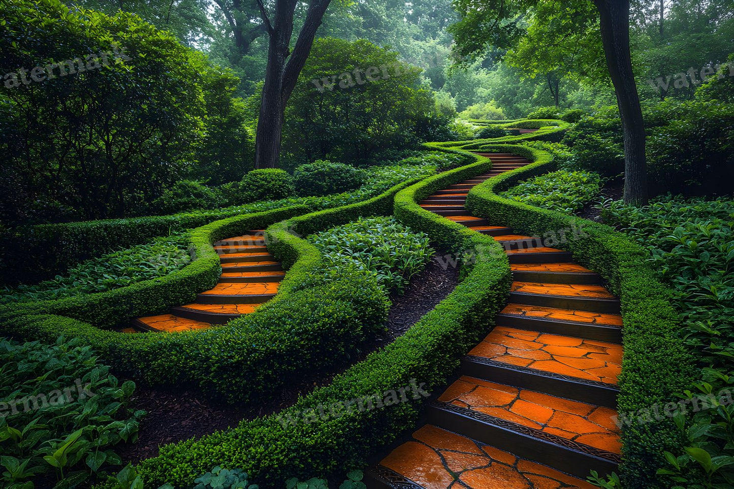 Alices Garden Maze Backdrop Images