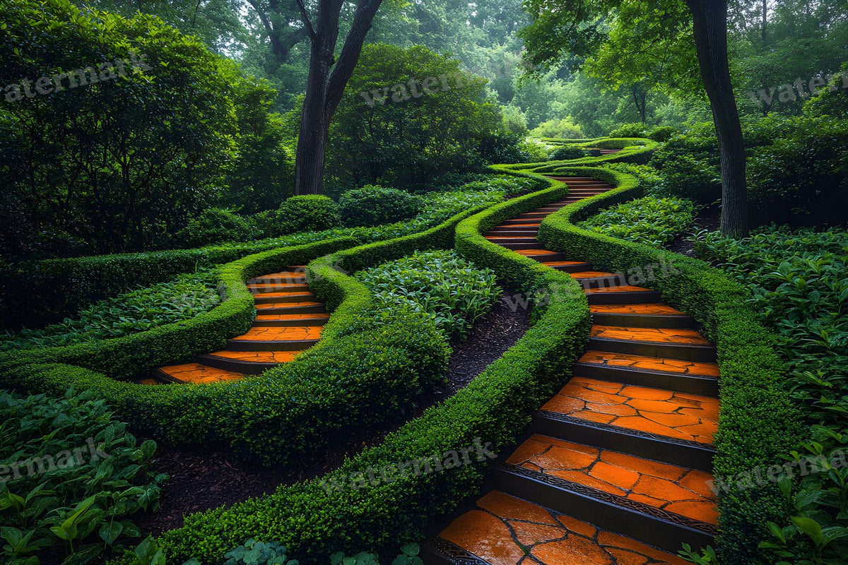 Alices Garden Maze Backdrop Images