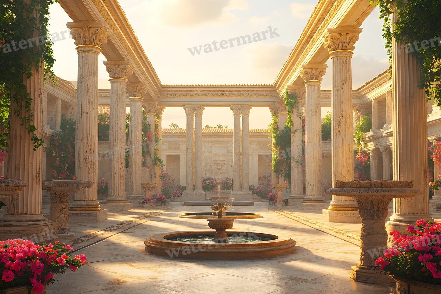 Ancient Roman Courtyard Backdrop Images