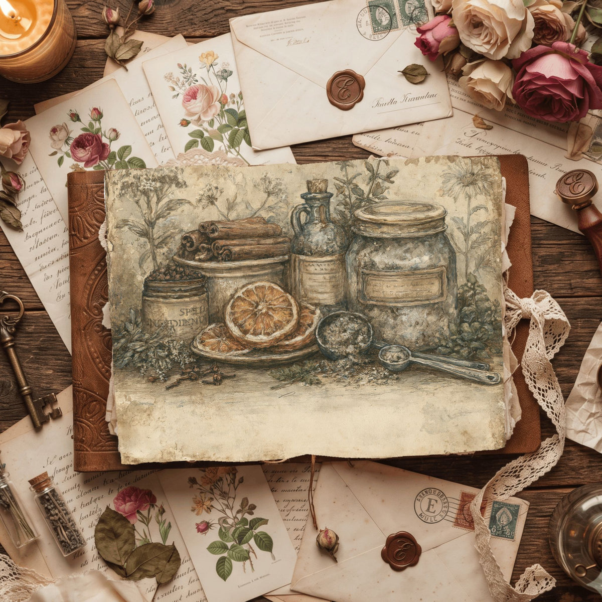Ancient Spell Ingredients Journal Page