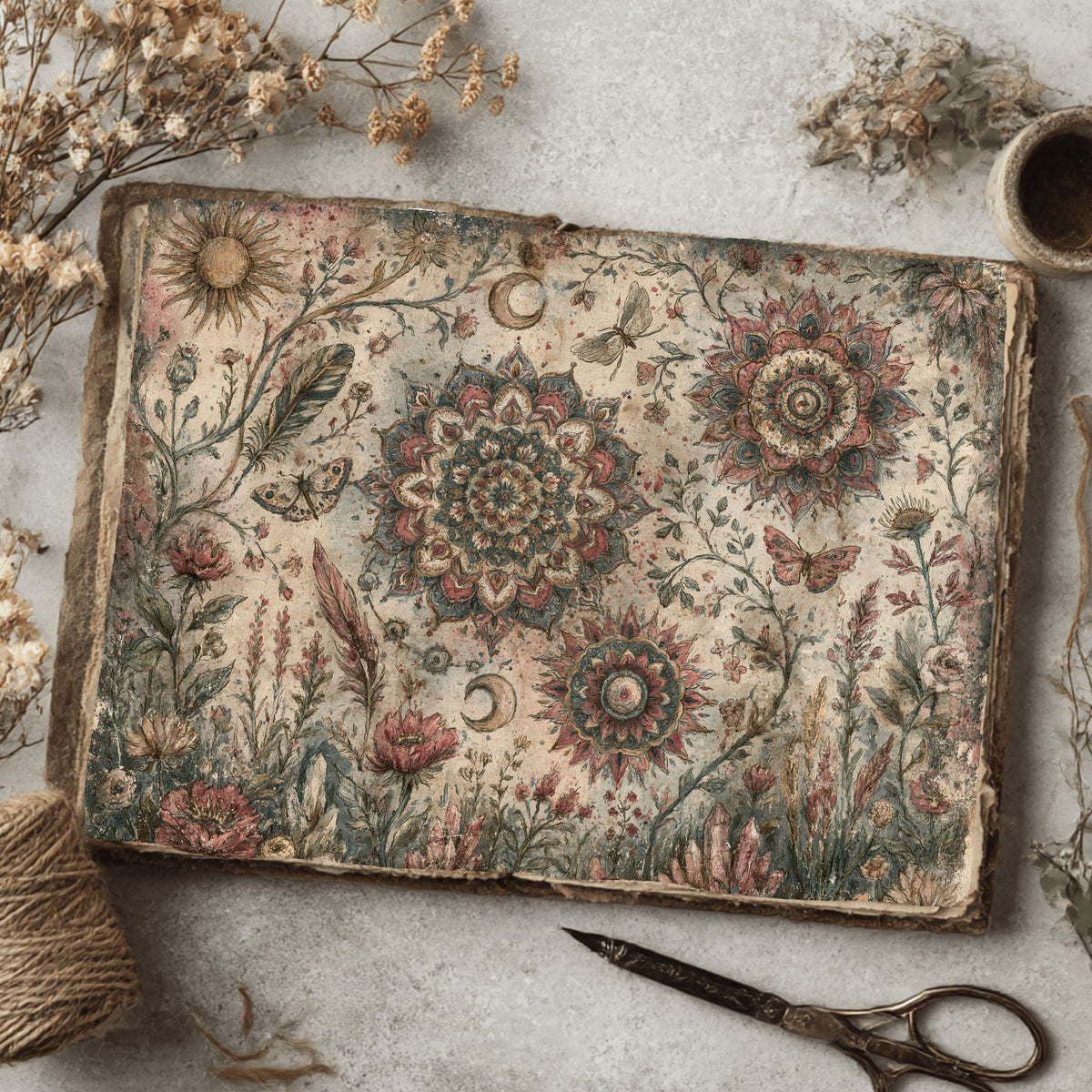 Celestial Mandala Garden Paper