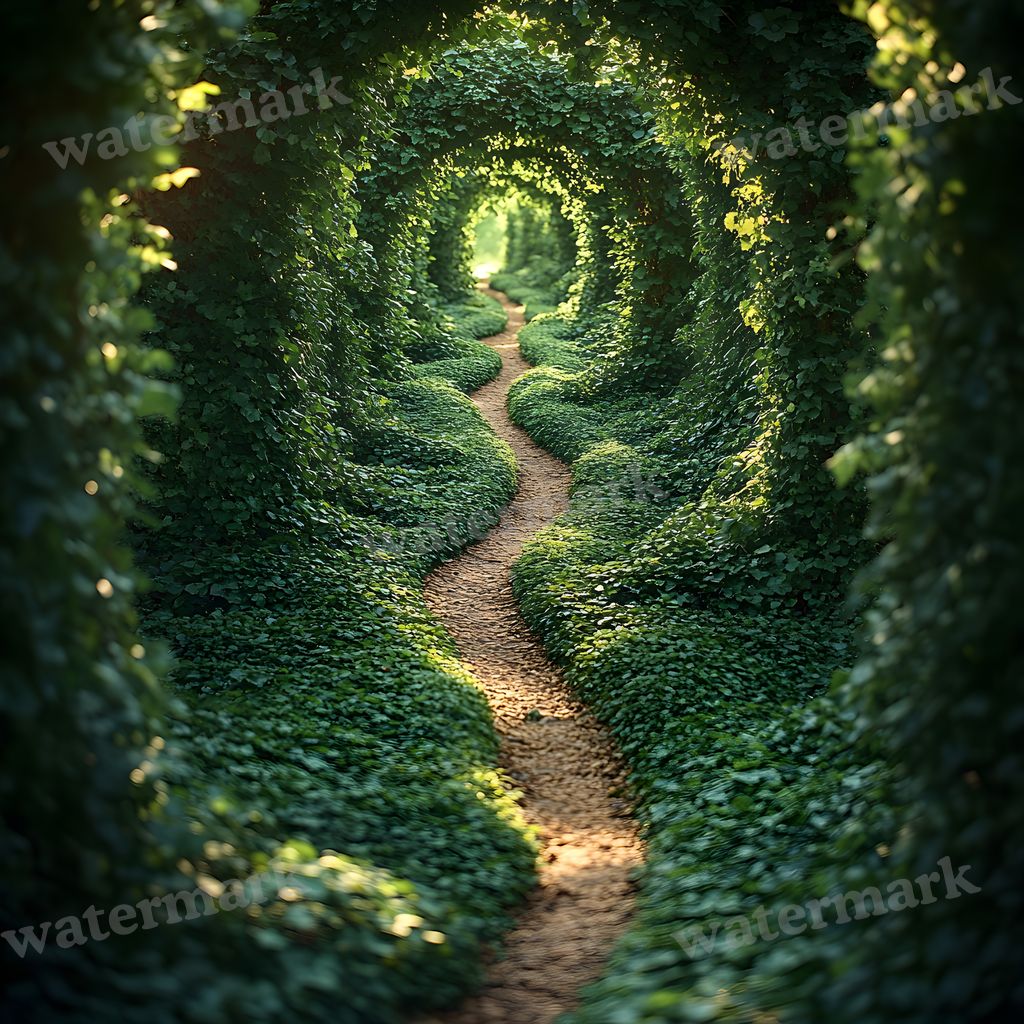 Overgrown Forest digital photo backdrop for photo editing, preview 33