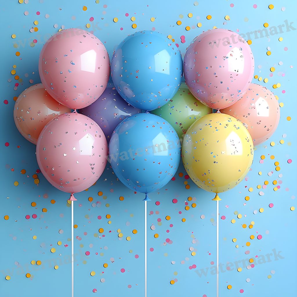 Rainbow Balloon Backdrop Images