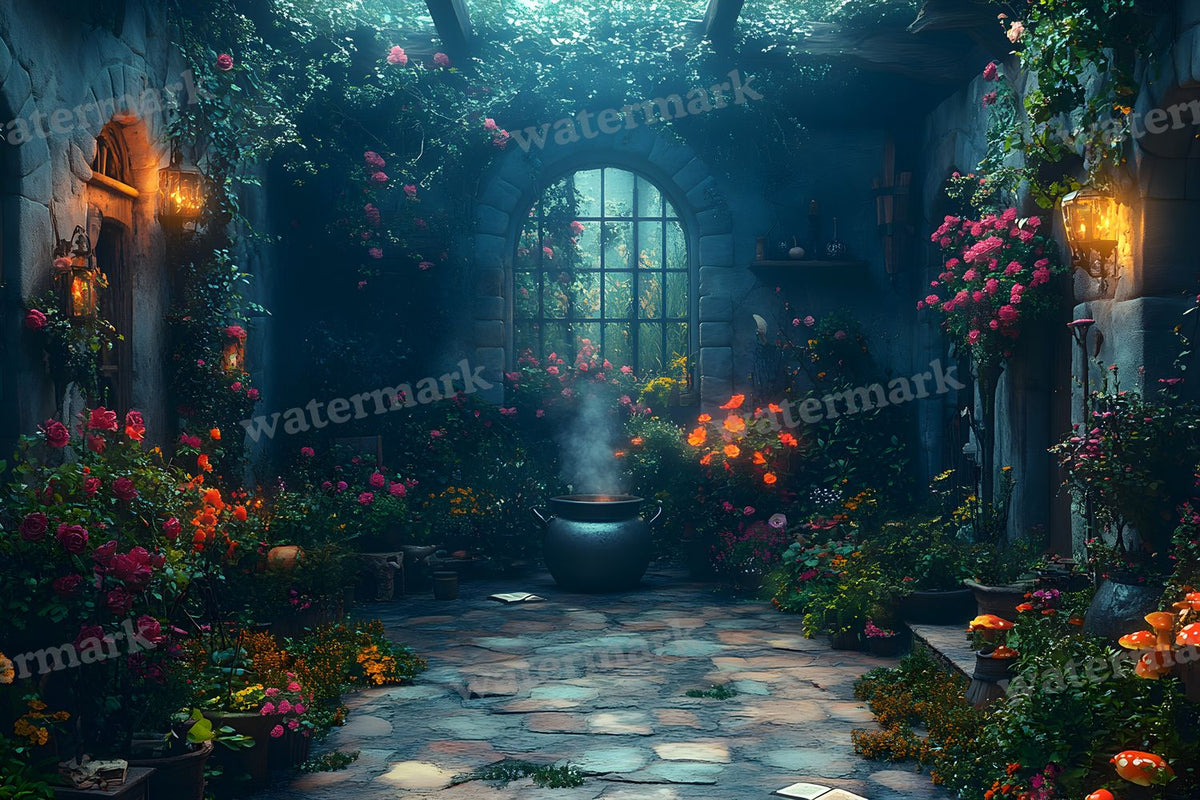Wicked Witch Garden Backdrop Images