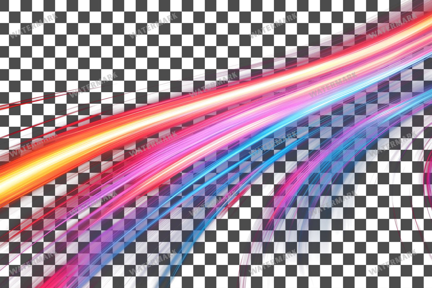 Abstract Light Streaks Transparent Overlay Pngs