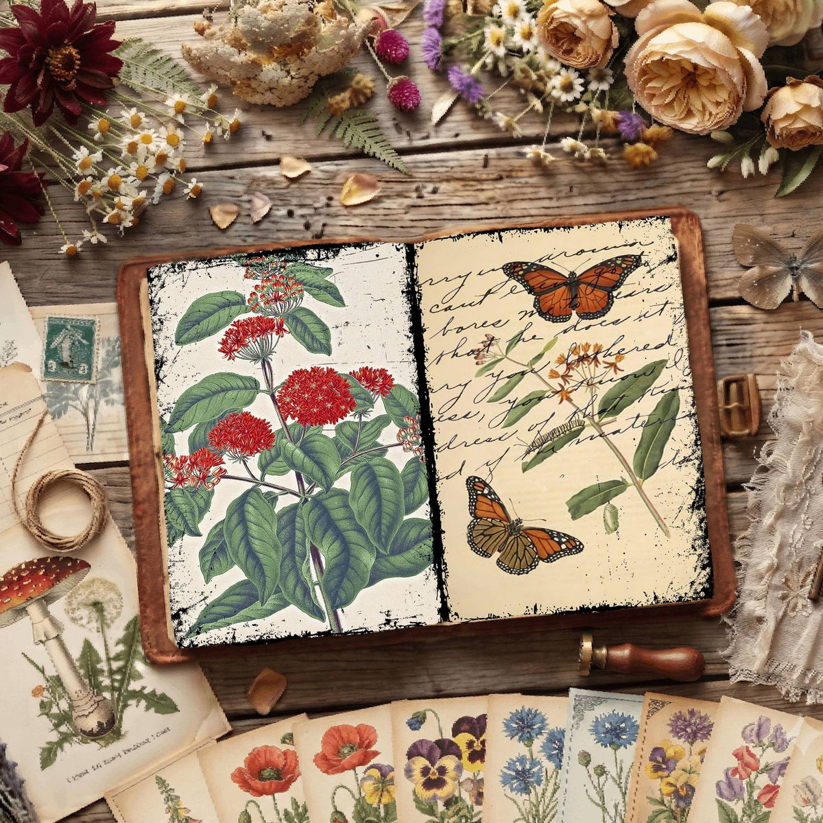 Botanical Illustrations Digital Papers