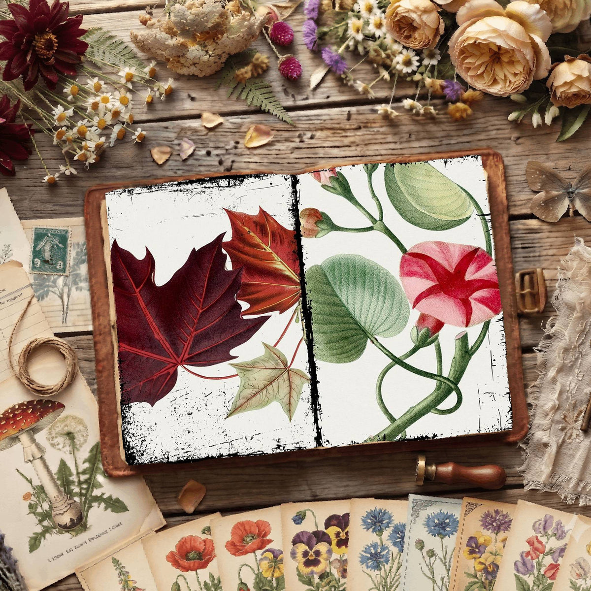Botanical Illustrations Digital Papers