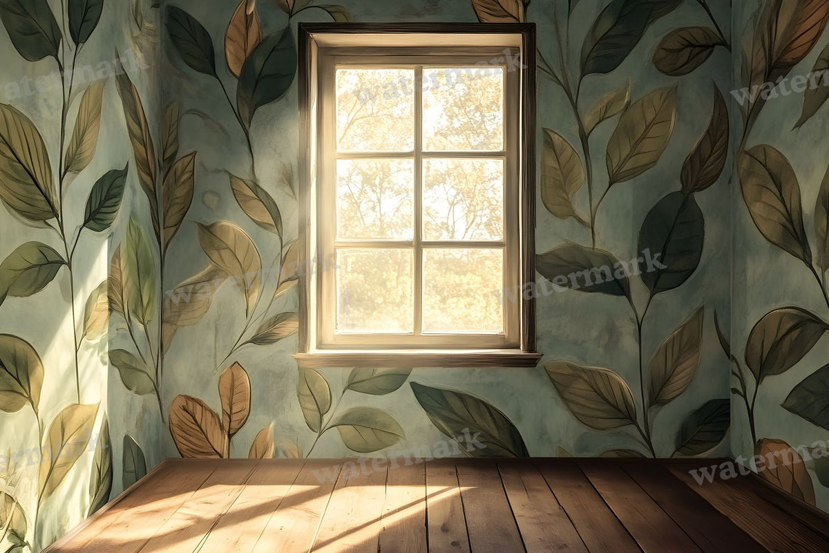 Botanical Window View Backdrop Images