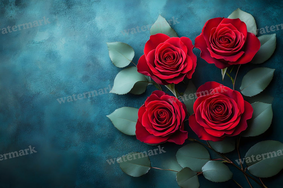 Burgundy Rose Arrangement Backdrop Images