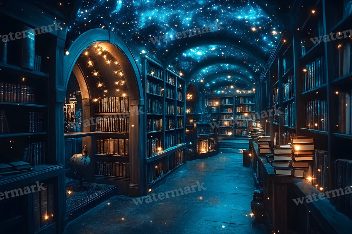 Celestial Library Dream Backdrop Images