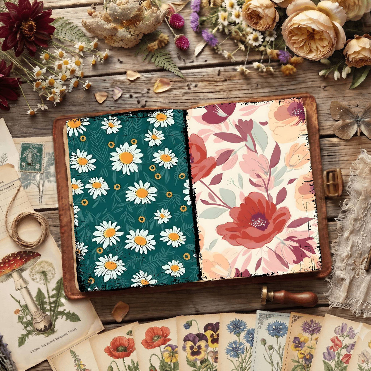 Floral Digital Papers