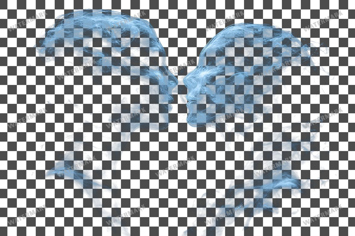 Ghostly Apparitions PNG overlay on a transparent checkered background, preview 34