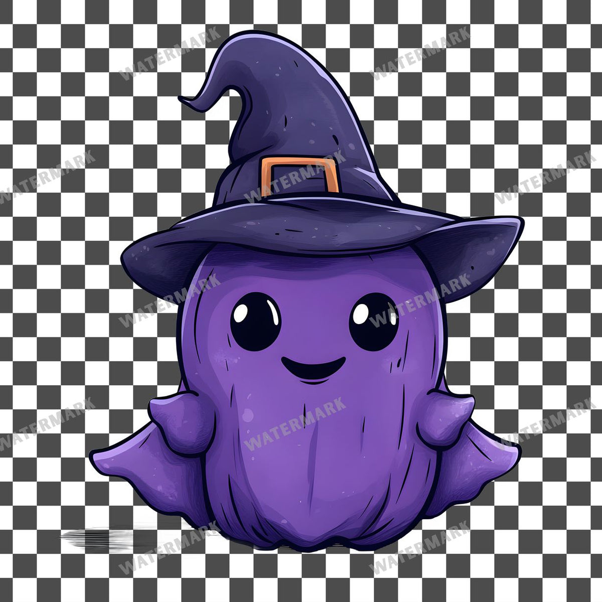 Halloween Kawaii Style Clipart Pngs