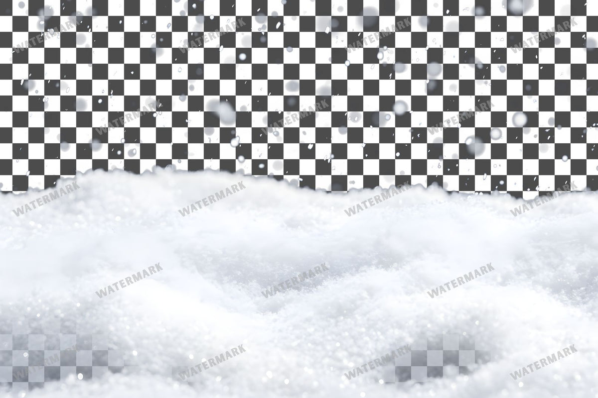 Heavy Snowfall Dense White Flakes Transparent Overlay Pngs