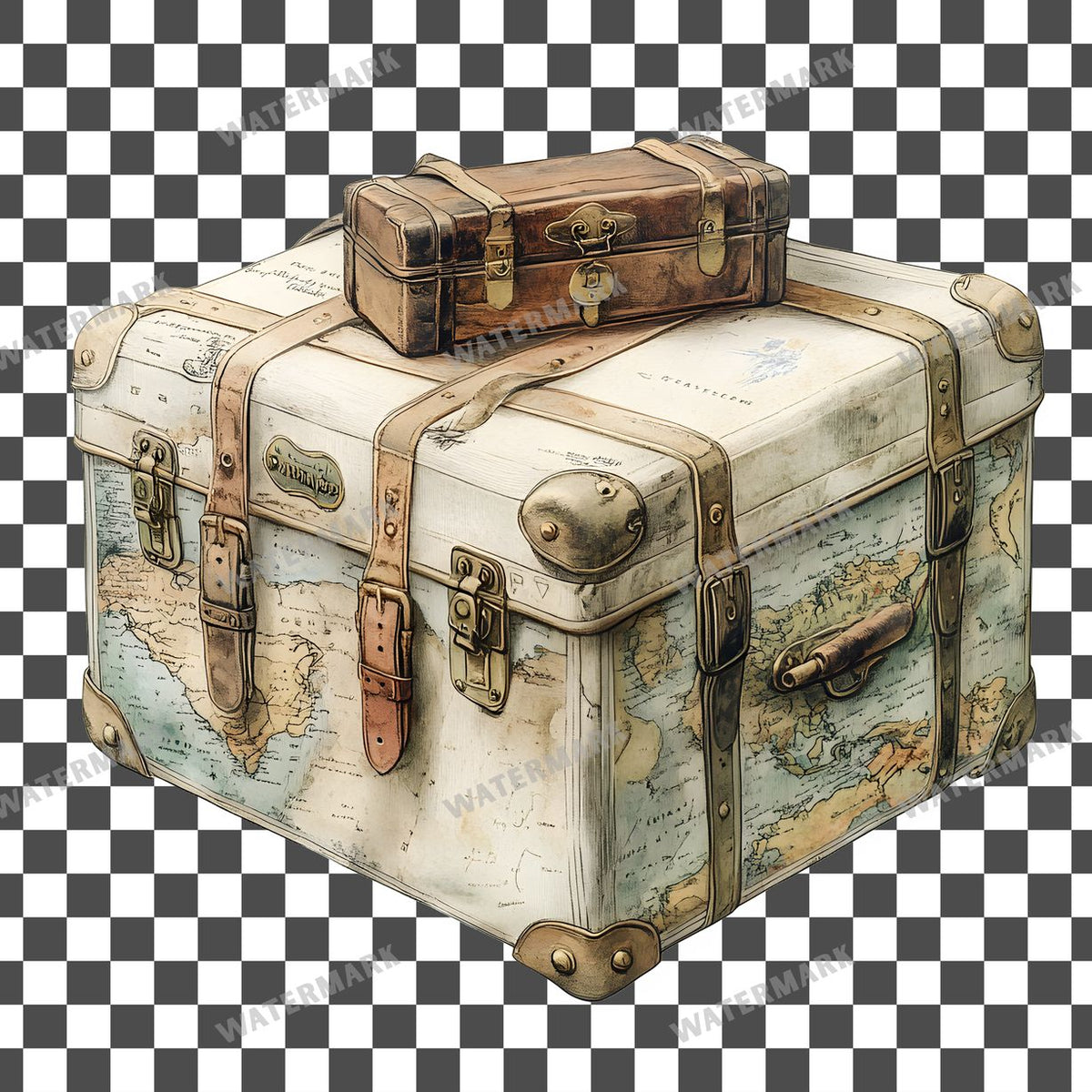 Travel Vintage Style Clipart Pngs