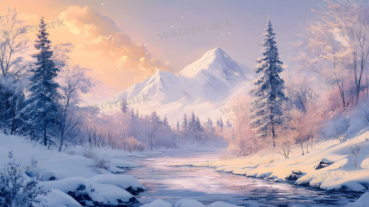 Winter Snow Backdrop Images