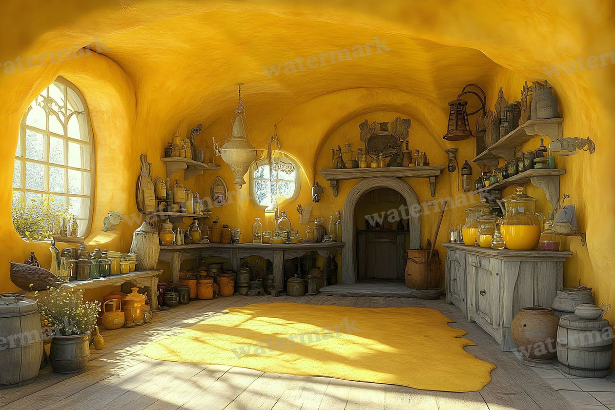 Witch Apothecary Scene Backdrop Images