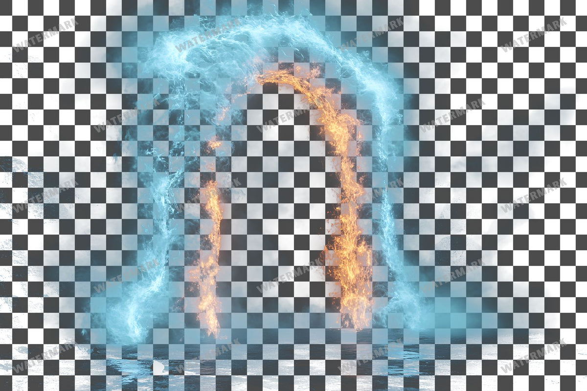 Witch Portal PNG overlay on a transparent checkered background, preview 34