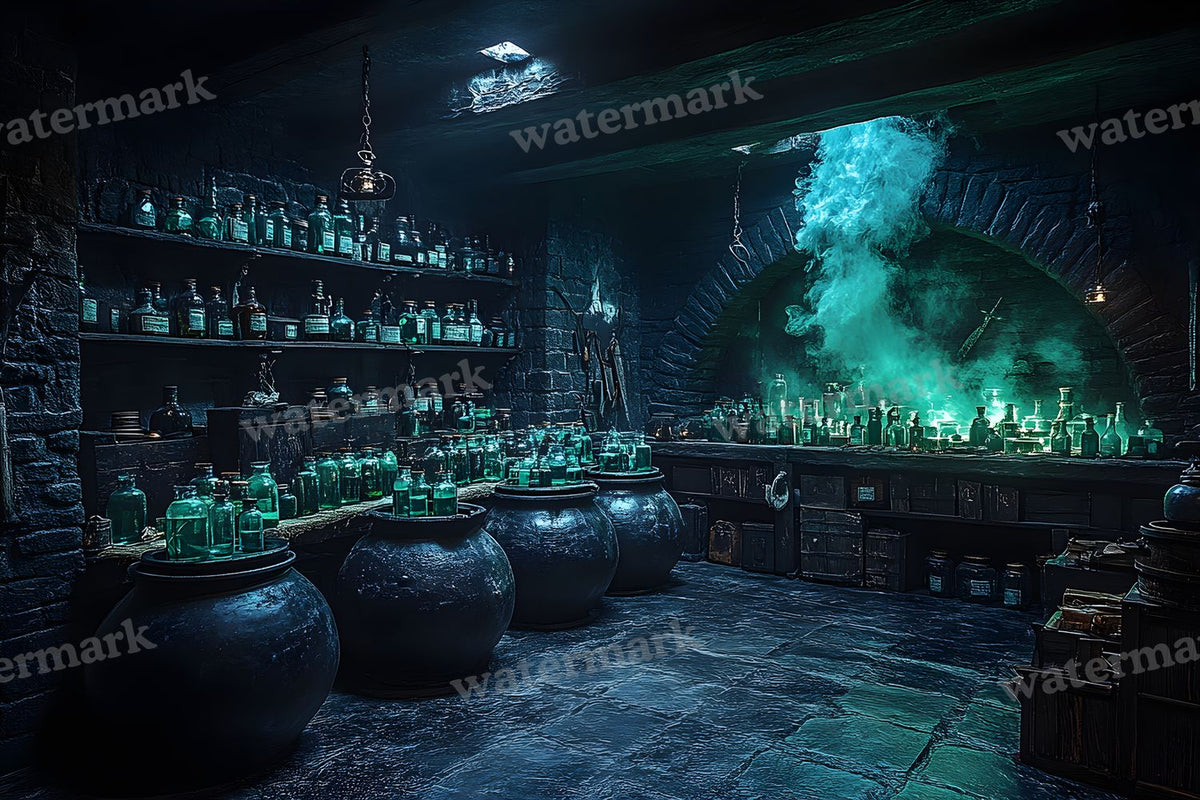 Witch Potion Room Backdrop Images