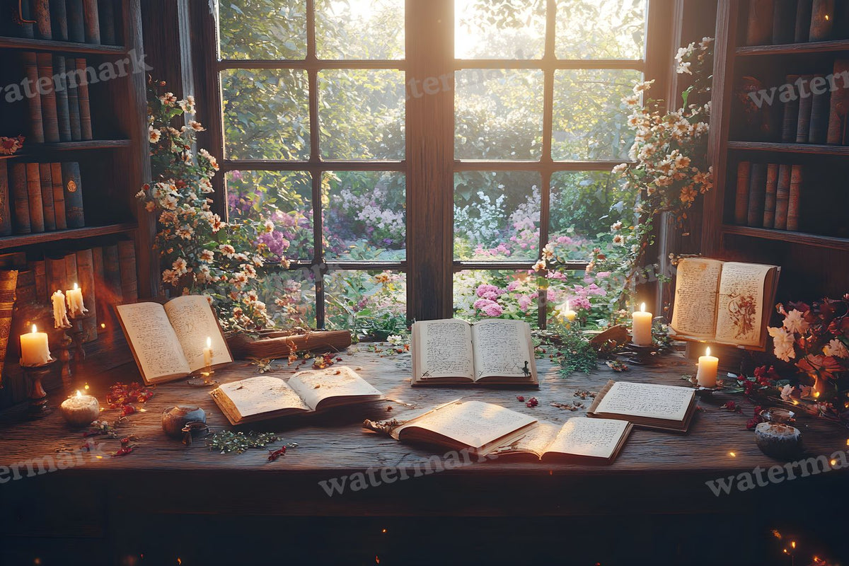 Witch’Study Desk Backdrop Images
