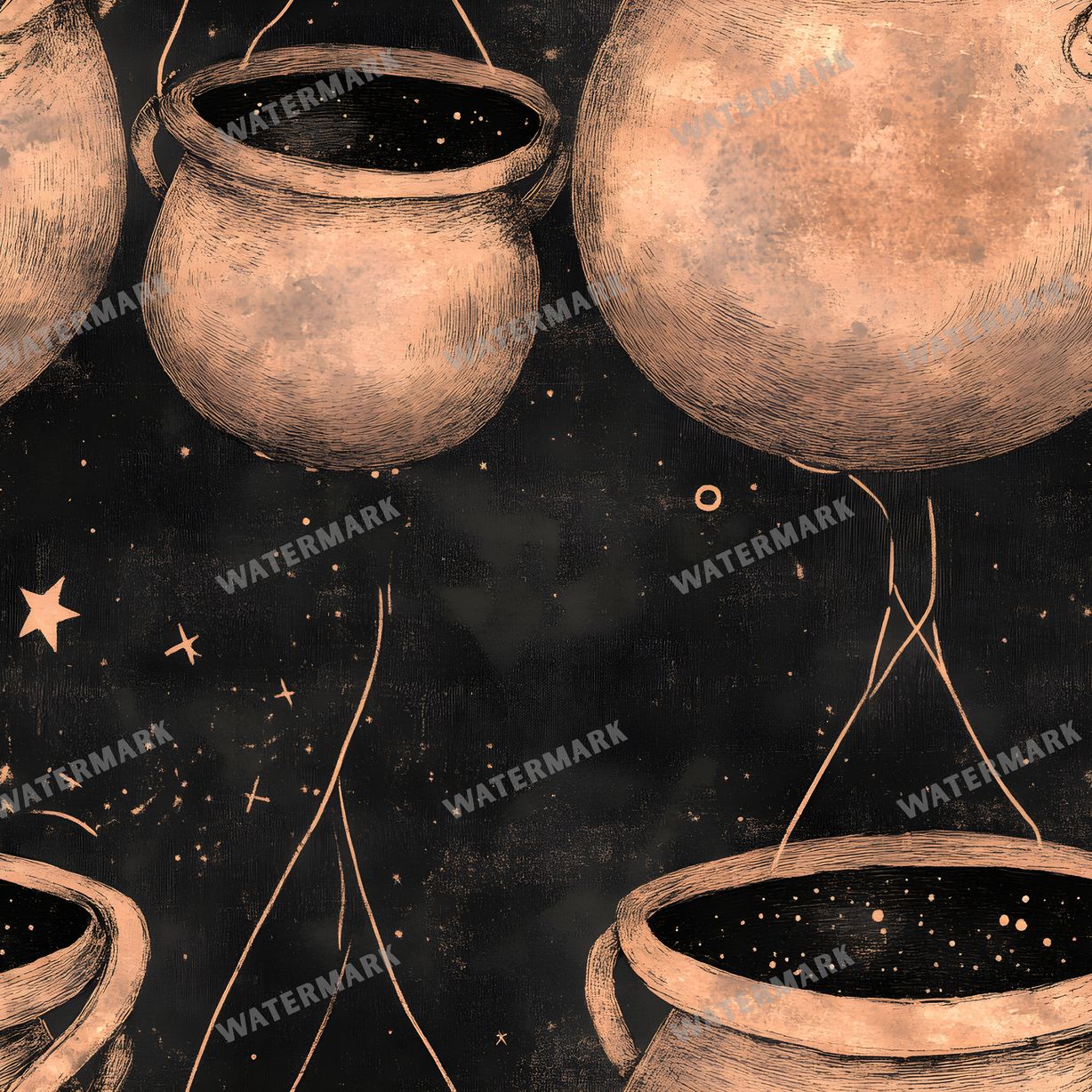 Witchcraft Seamless Pattern