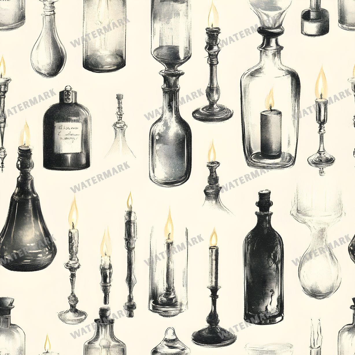 Witchcraft Seamless Pattern