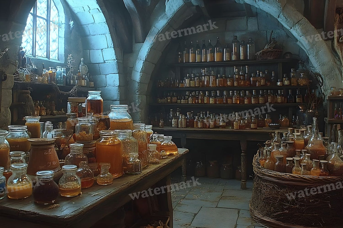 Witchs Apothecaryblue Backdrop Images