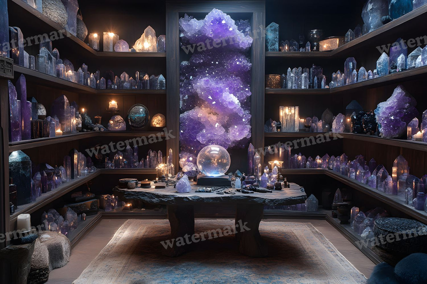 Witchs Crystal Den Backdrop Images