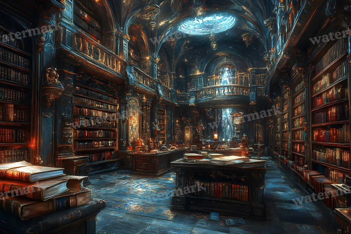 Wizards Library Backdrop Images