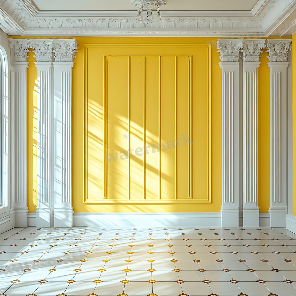 Yellow Pastel Room Backdrop Images