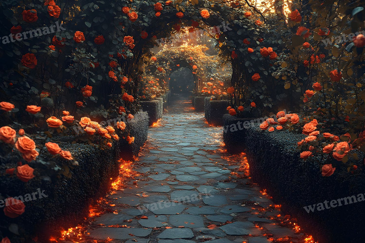Alices Garden Maze Backdrop Images