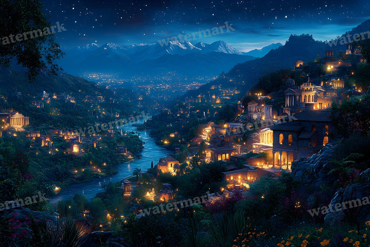 Ancient Roman Night Backdrop Images