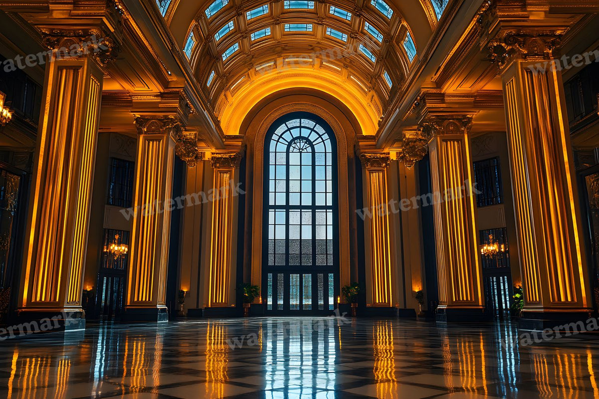 Art Deco Palace digital photo backdrop for photo editing, preview 34