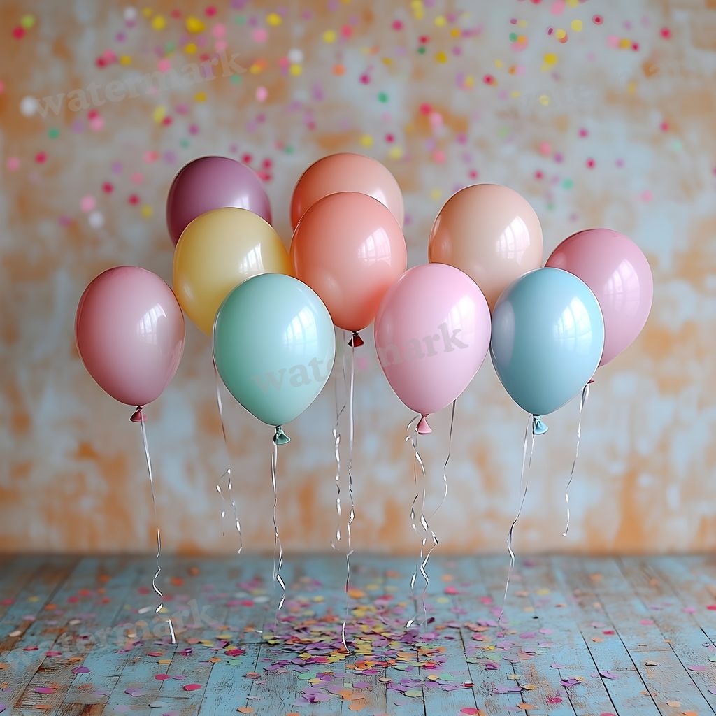Rainbow Balloon Backdrop Images
