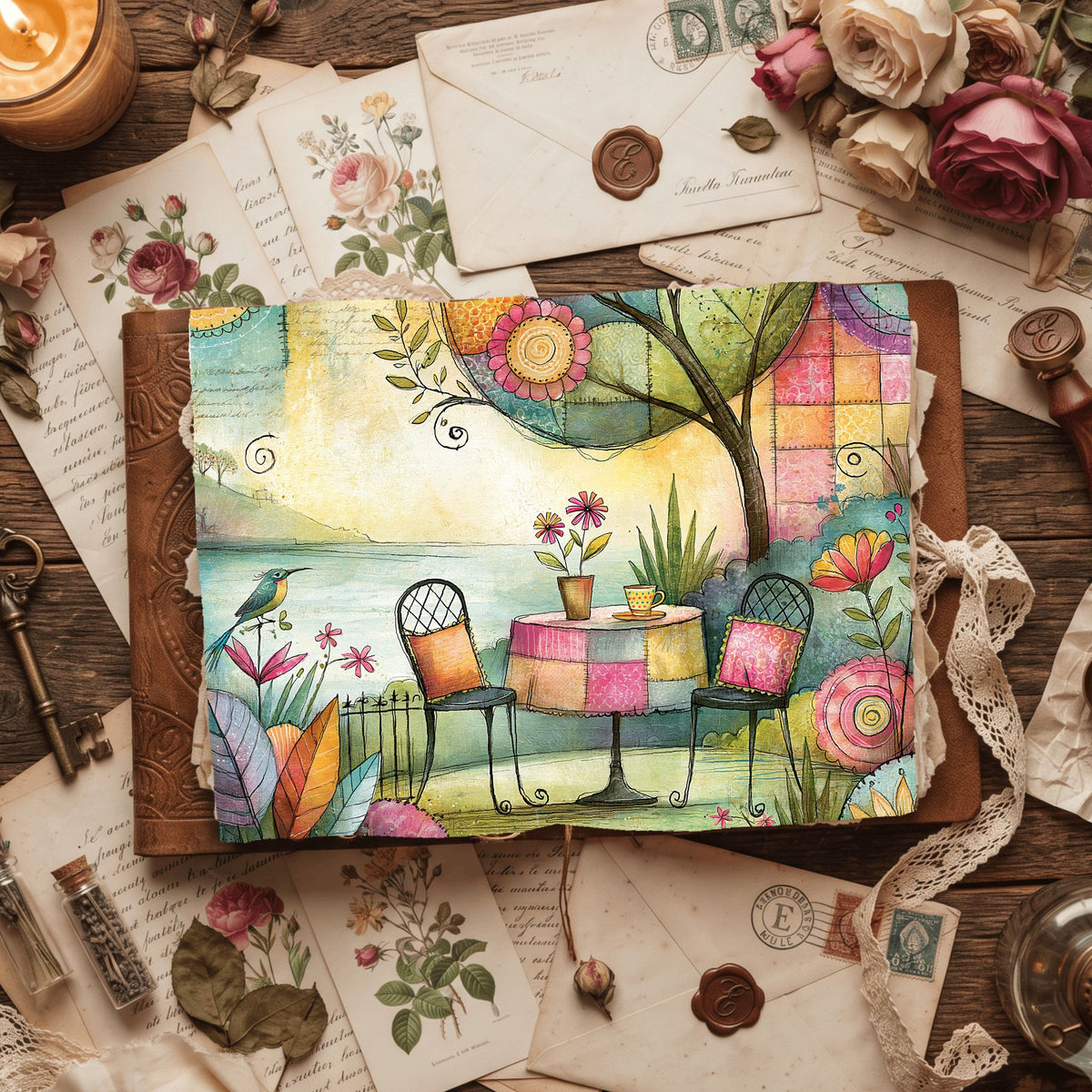 Romantic Garden Scene