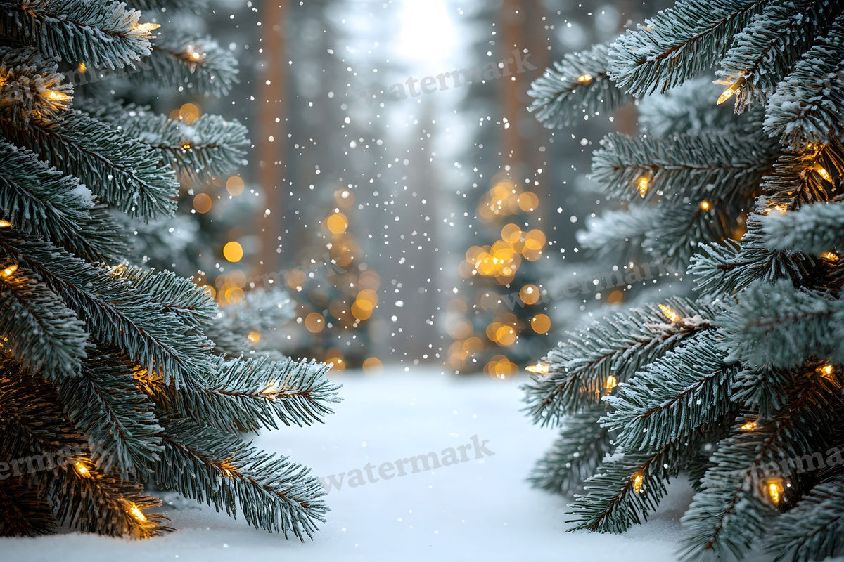 Snowy Forest Backdrop Images