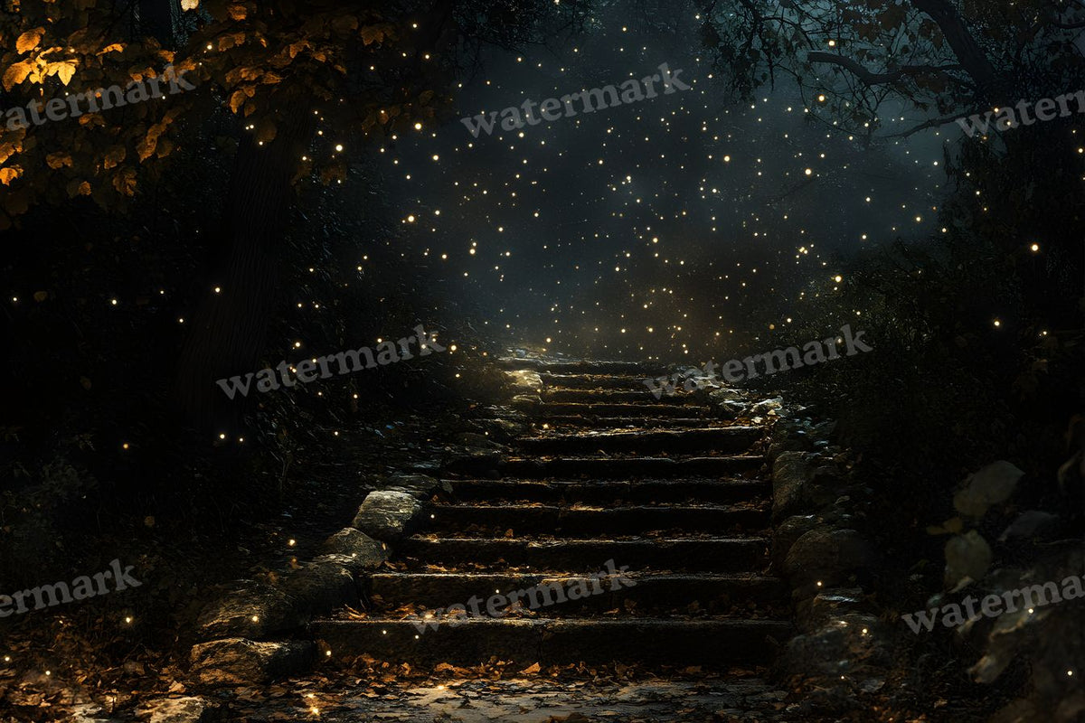 Starry Night digital photo backdrop for photo editing, preview 34