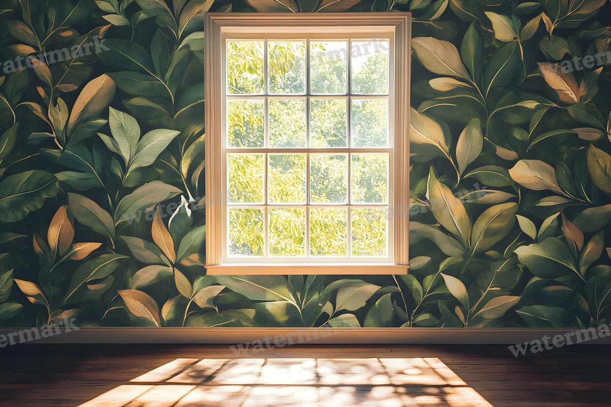 Botanical Window View Backdrop Images
