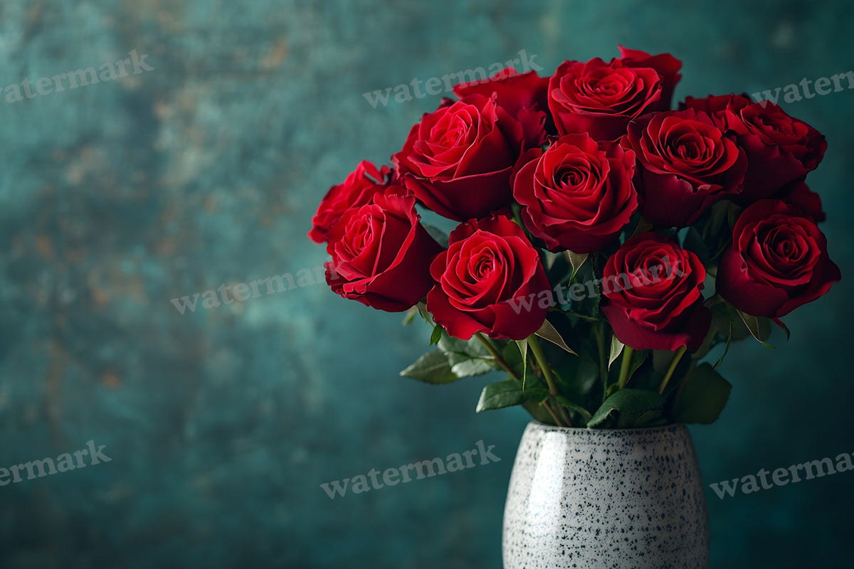 Burgundy Rose Arrangement Backdrop Images