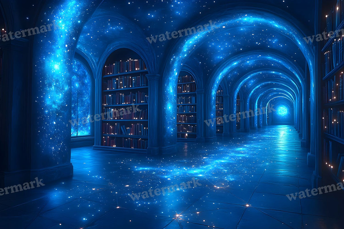 Celestial Library Dream Backdrop Images