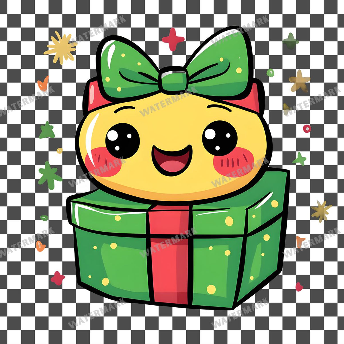 Christmas Kawaii Style Clipart Pngs